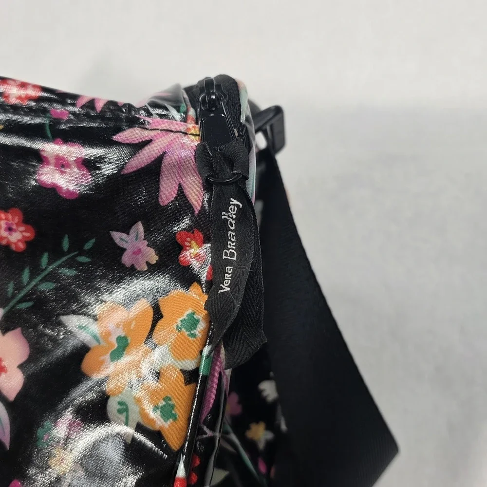 Vera Bradley Floral Tangerine Twist Lunch Bag Zipper Handle Reusable 10x7x5